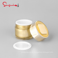 Beste Qualität neuer Ankunft 15G Custom Logo Hautpflege Luxusbehälter Creme Behälter Acryl Pot Gold Gold